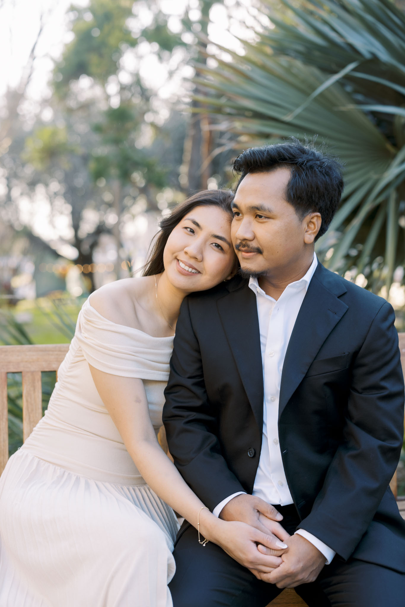 Traditional Burmese Engagement Session at Texas Discovery Gardens Shot By JoAnna Marie Photography.